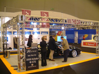 Rigging Services provided a stand for Votum Ltd at the 'MPH' car show